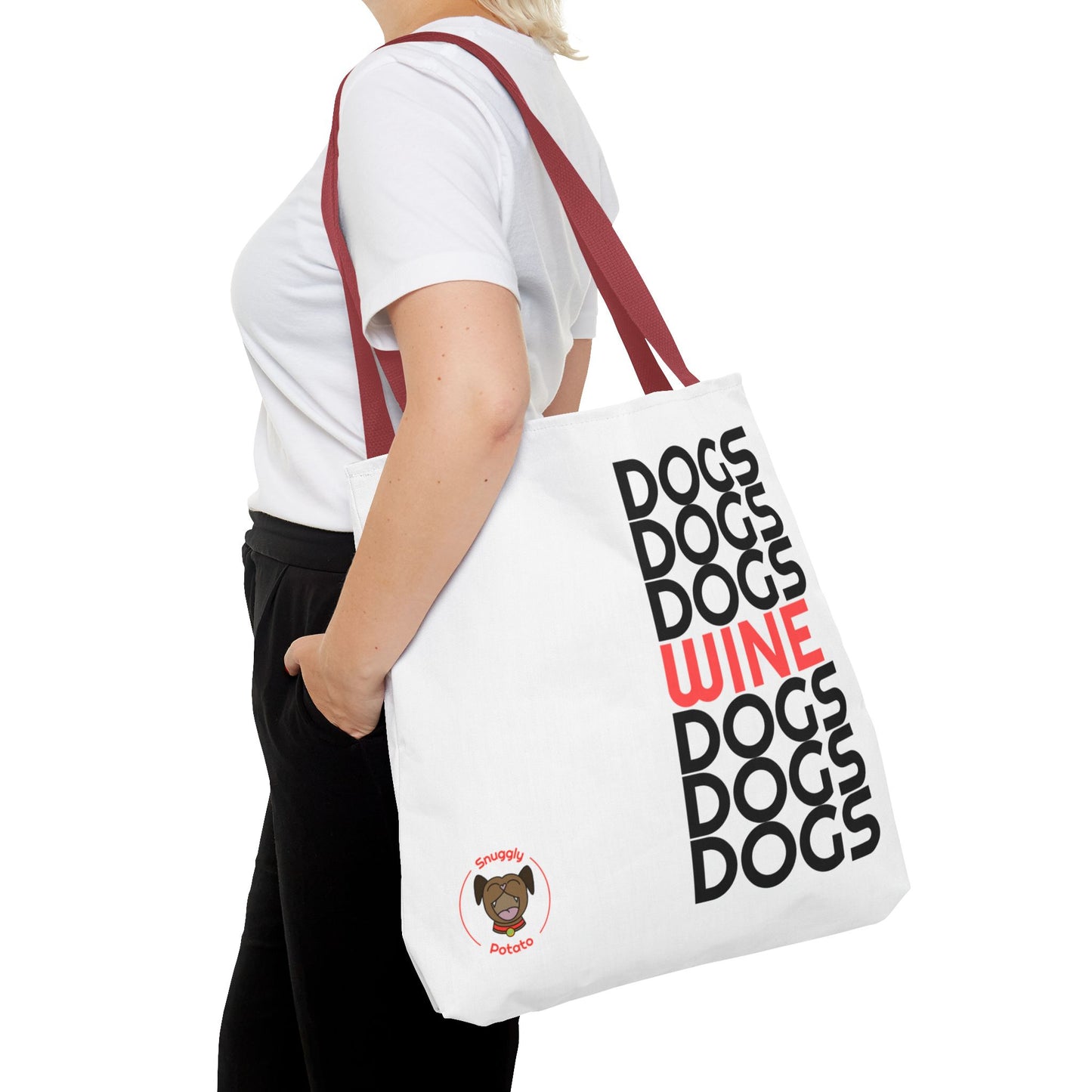 "Dogs & Wine" Tote Bag