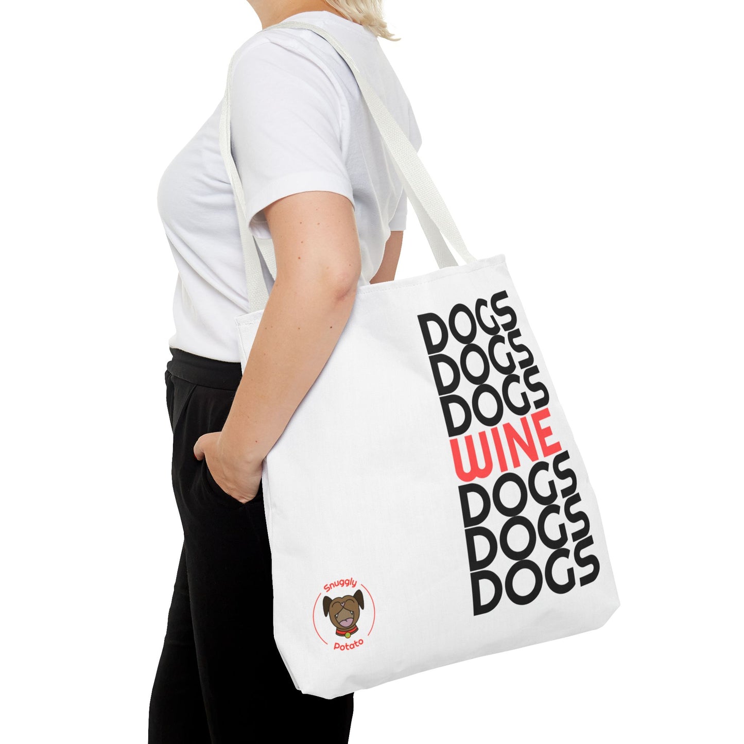 "Dogs & Wine" Tote Bag