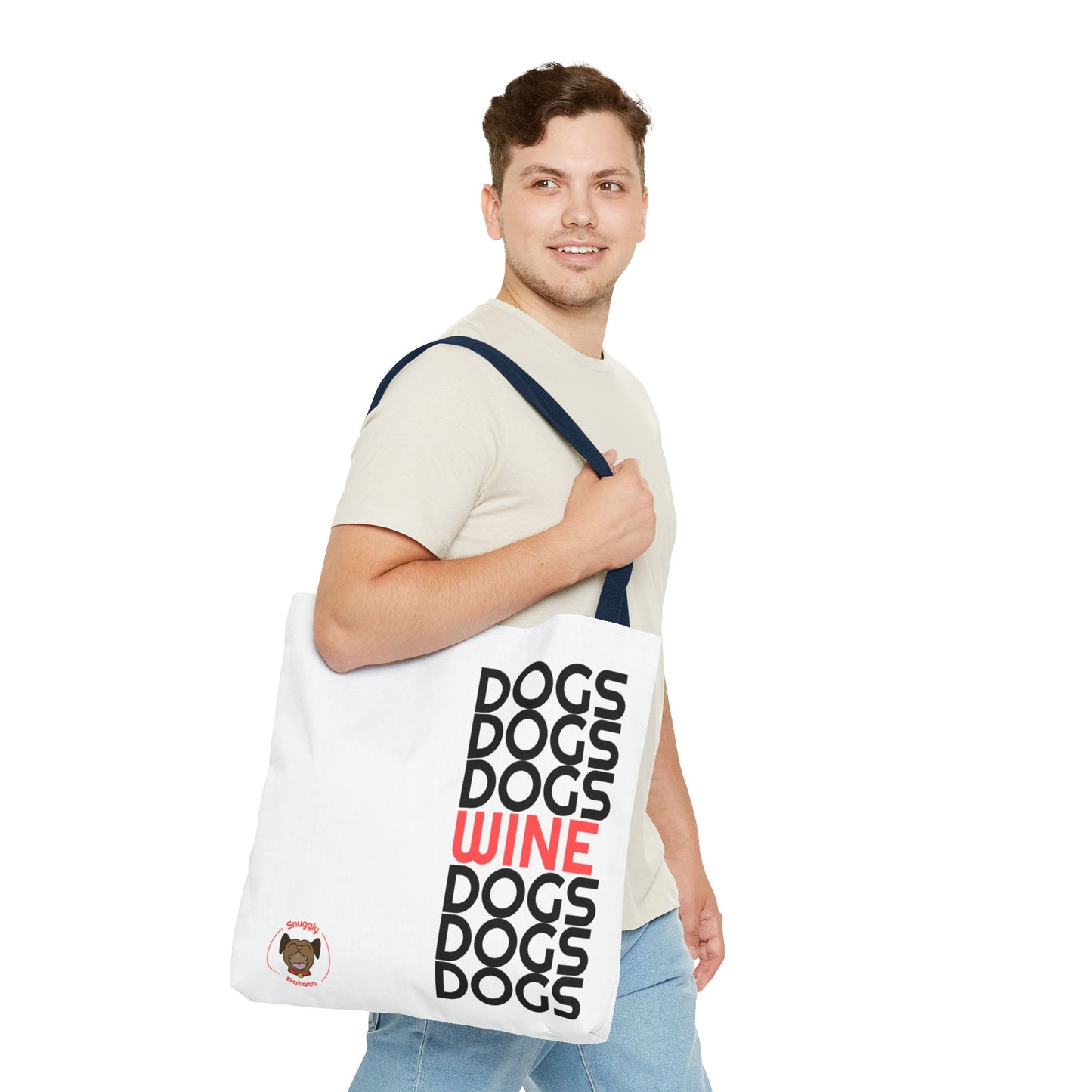 "Dogs & Wine" Tote Bag