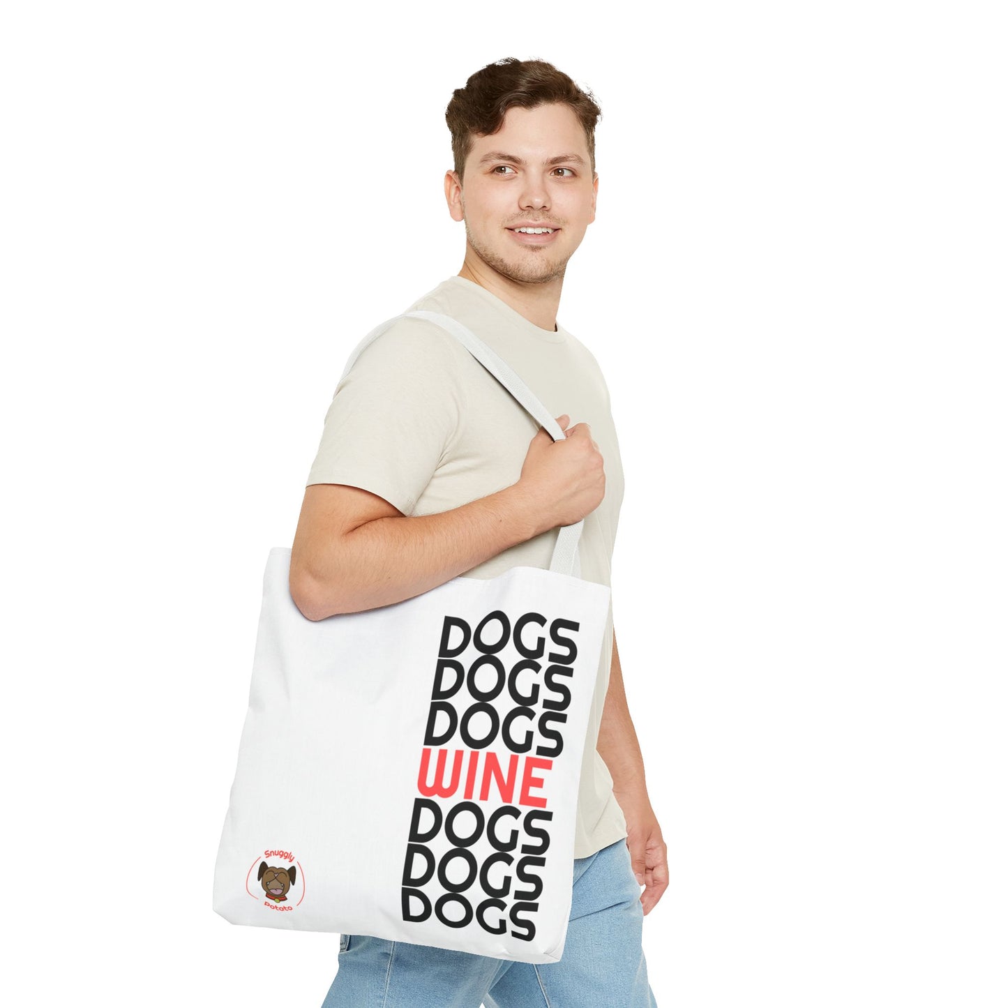 "Dogs & Wine" Tote Bag