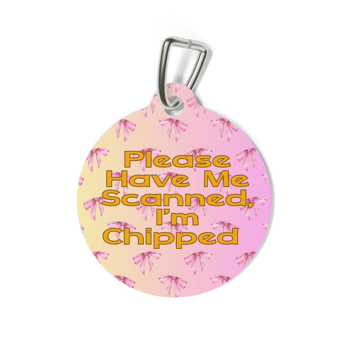 "Pet Me & Tell Me I'm Pretty" Pet Tag