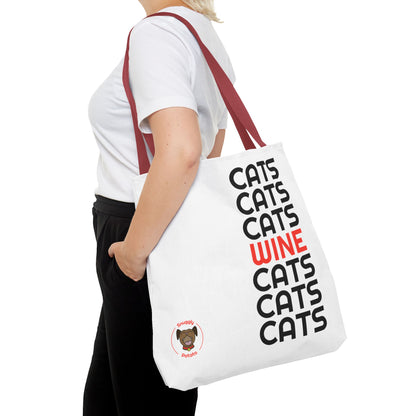 "Cats & Wine" Tote Bag