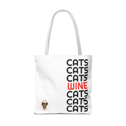 "Cats & Wine" Tote Bag