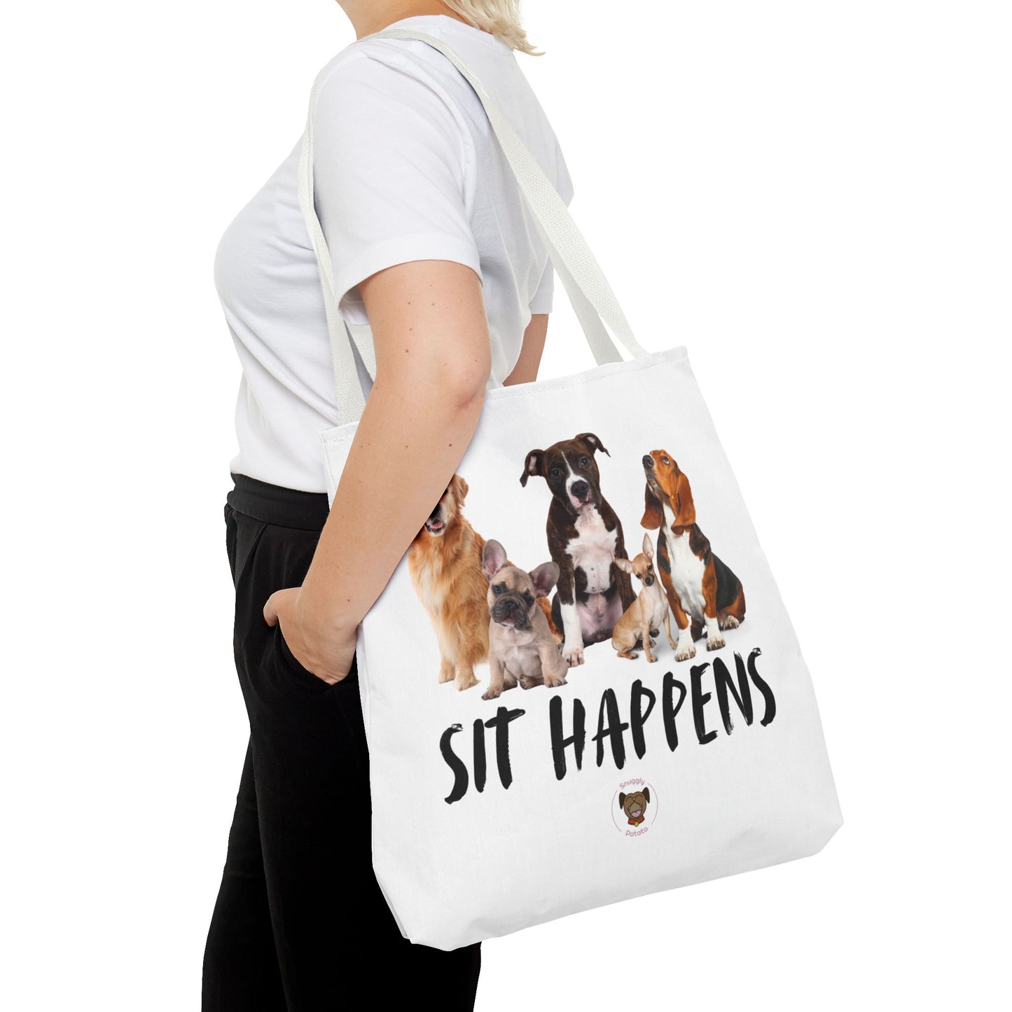 "Sit Happens" Tote Bag