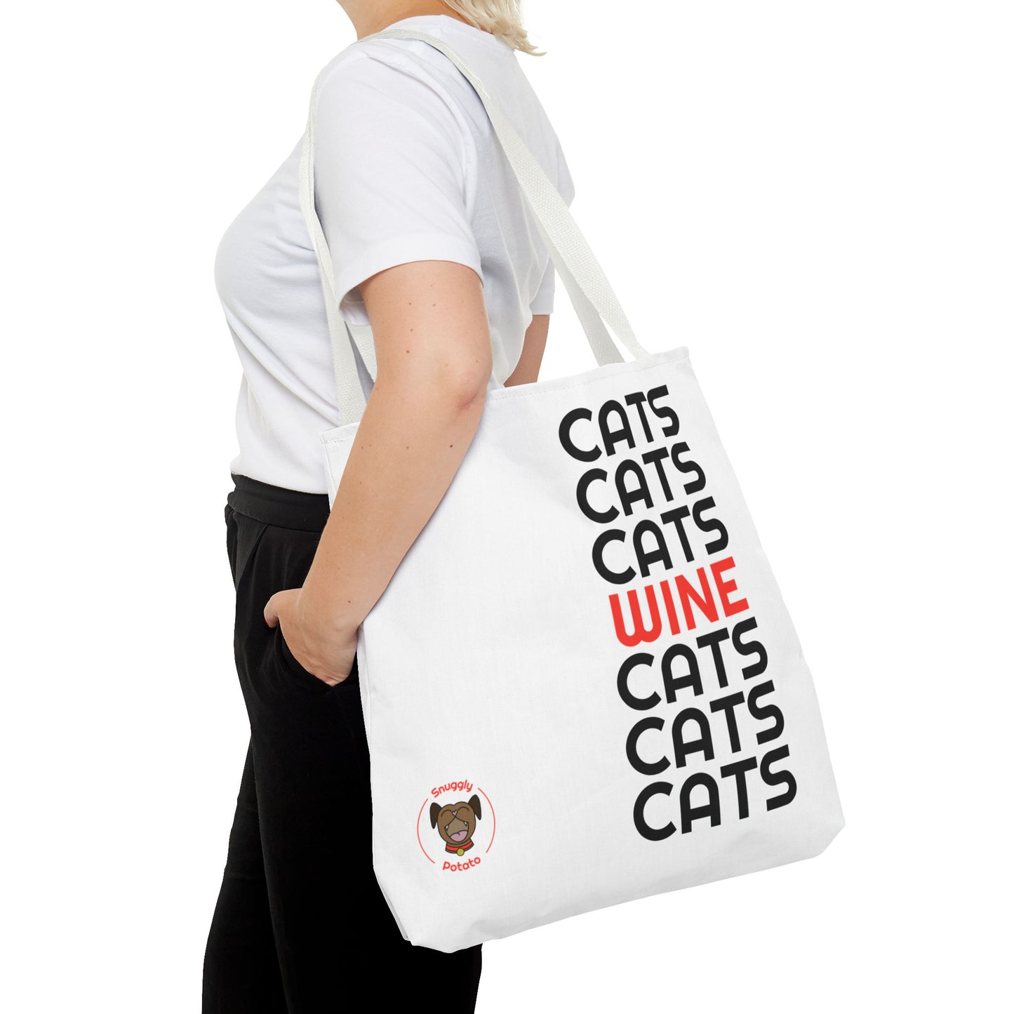 "Cats & Wine" Tote Bag