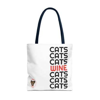 "Cats & Wine" Tote Bag