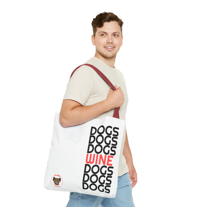 "Dogs & Wine" Tote Bag