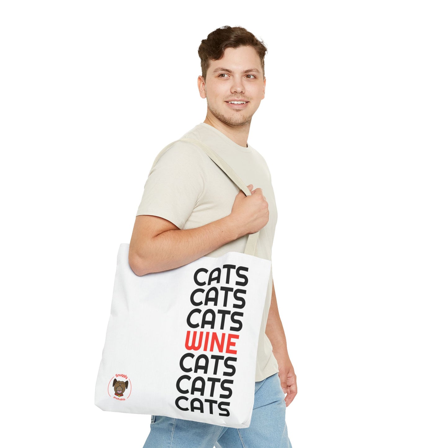 "Cats & Wine" Tote Bag