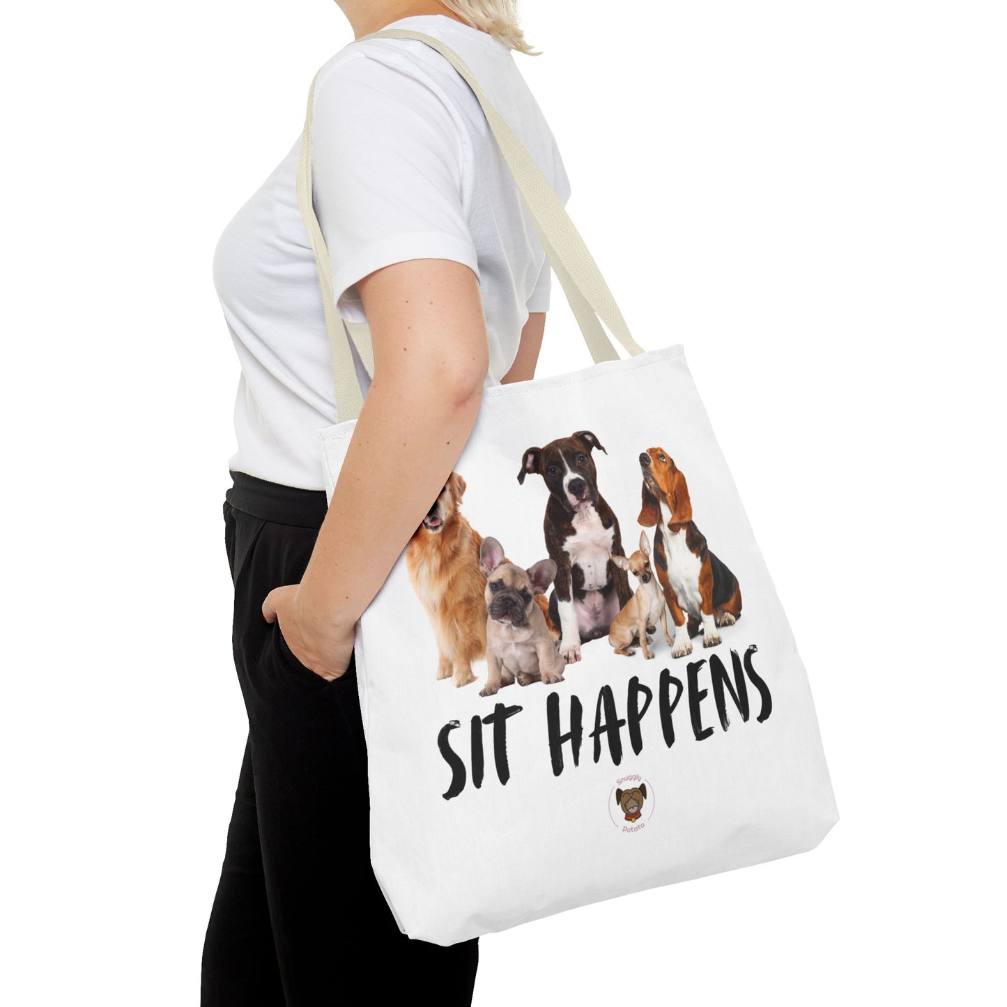 "Sit Happens" Tote Bag