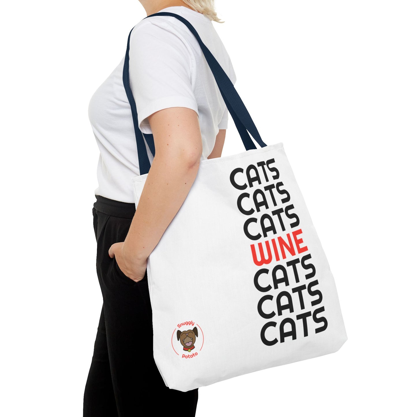 "Cats & Wine" Tote Bag